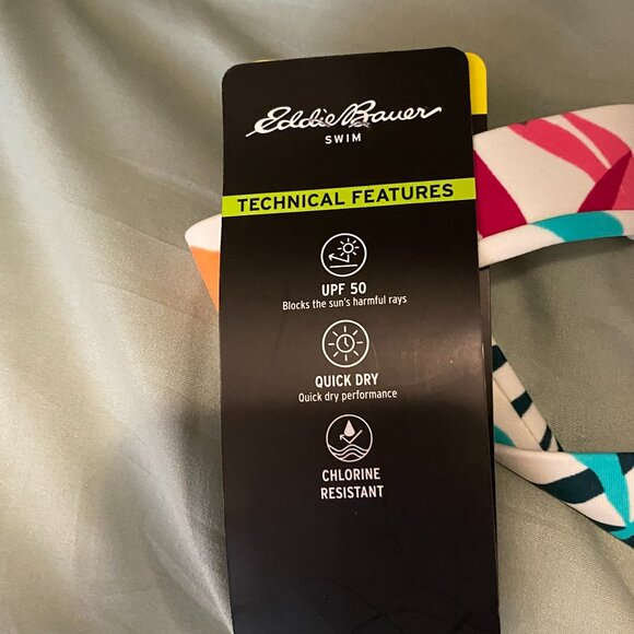 Eddie Bauer Core One piece Swimsuit with UV Protection, New with Tags - Picture 4 of 6